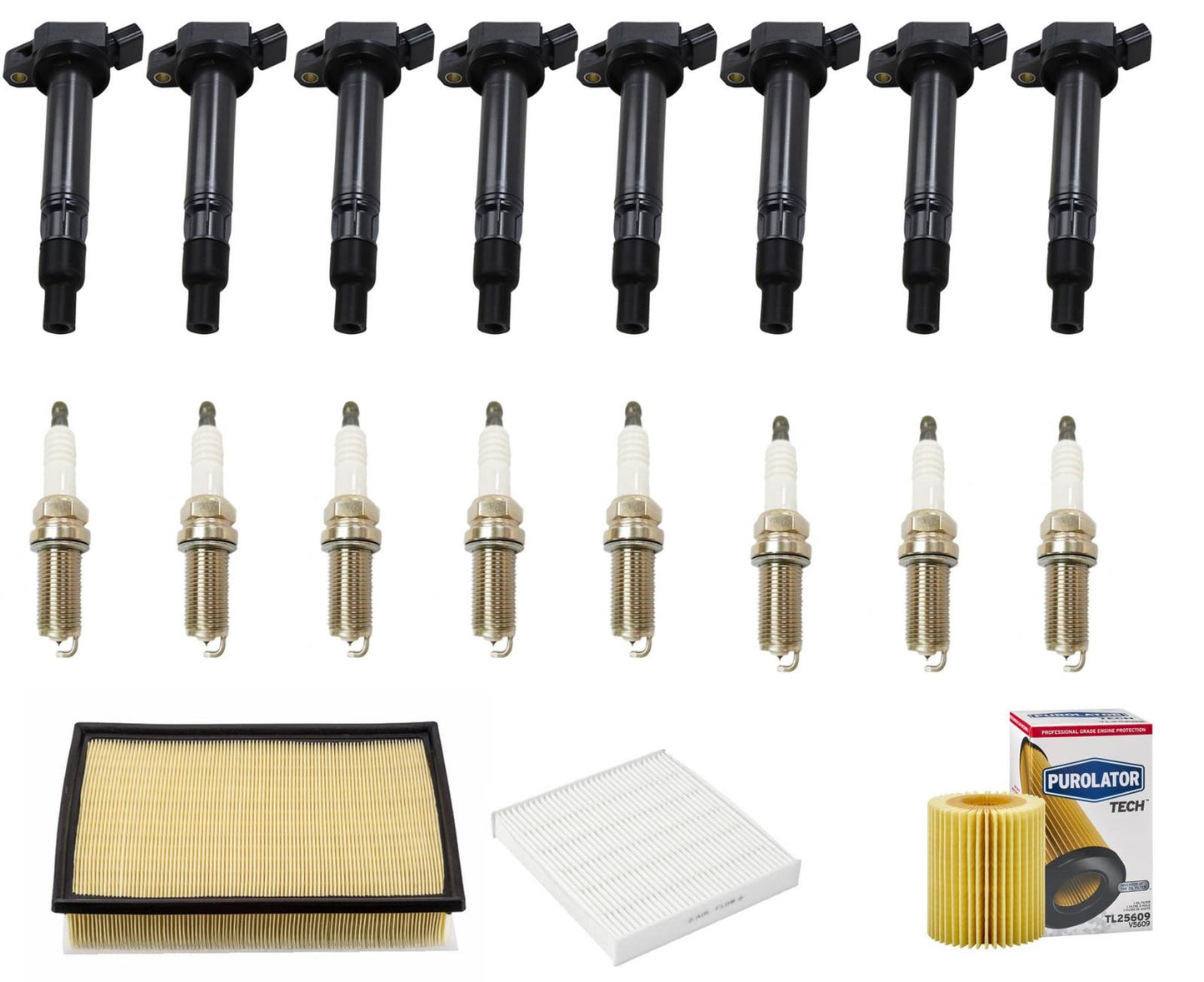Direct Ignition Coils Platinum Spark Plugs Tune Up for 2010-2020 Lexus GX460