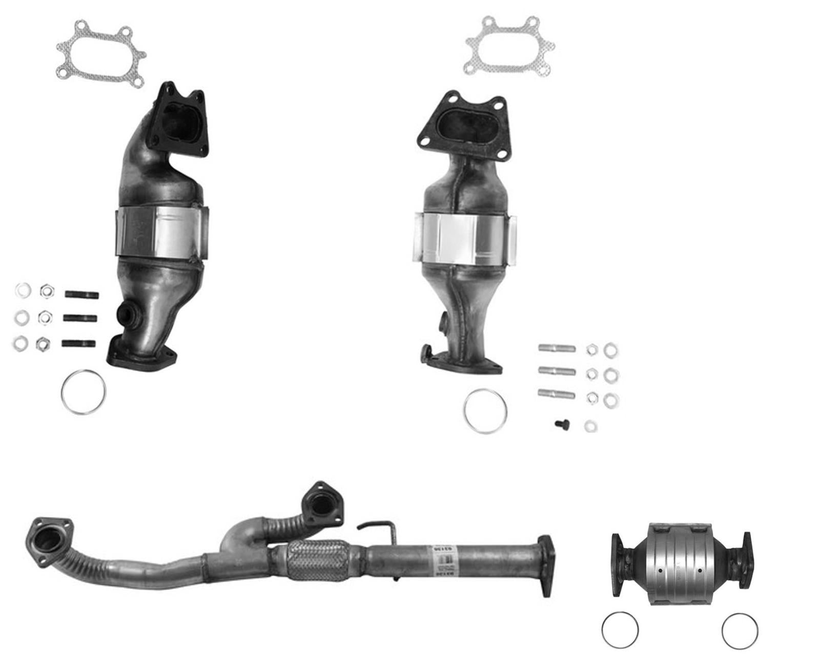 Engine Y Flex Pipe with 3 Catalytic Converter for 2007-2009 Acura MDX 3.7L