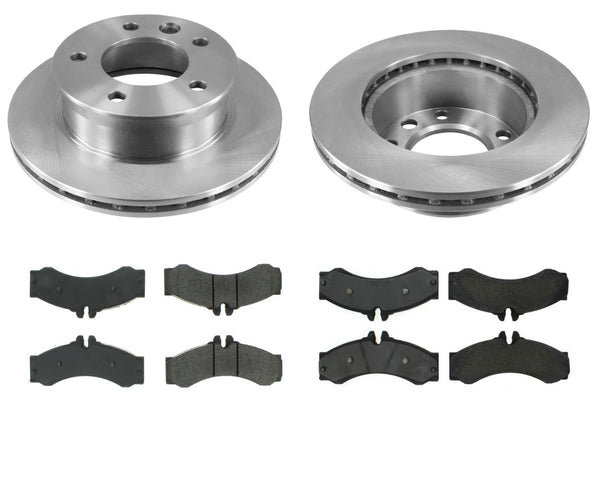 For 2003-2006 Sprinter 275MM From Axle S482214 Y422060 Front Brake Rotors & Pads