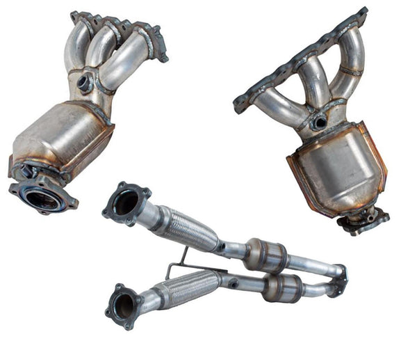 Front Rear Lower Flex Pipe Catalytic Converter fits for 2007-2012 Volvo XC90 3.2