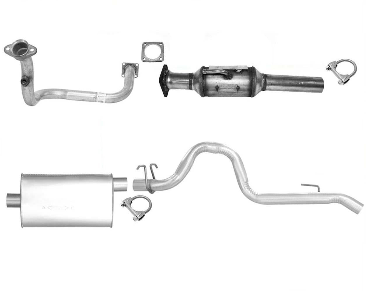 91-92 Wrangler 4.0 Silenciador Sistema de escape Eng Tubo Convertidor Silenciador Tubo de cola
