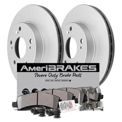 Front Fleet Pads Sensors Coated Rotors for 2007-2018 Sprinter 3500 10,000LB GVW