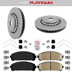 Front Pads & Coated Rotors FOR 2020-2021 Toyota Avalon Camry TRD model