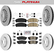 Front Rear Ceramic Pads Coated Rotors FOR 2016-2022 Lexus RX350 RX350L