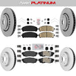 Front Rear Ceramic Pads Coated Rotors FOR 2016-2022 Lexus RX450 RX450L