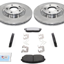 Front Disc Brake Rotors Brake AmeriBrake Pads for 2021-2022 Hyundai Elantra 1.6L