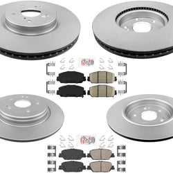 AmeriBrake Coated Brake Rotors and Ceramic Brake Pads for Honda CR-V 17-21