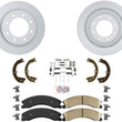 REAR Pads Hardware & Disc Brake Rotors Fits 2012-2021 Nissan NV1500 2500 3500
