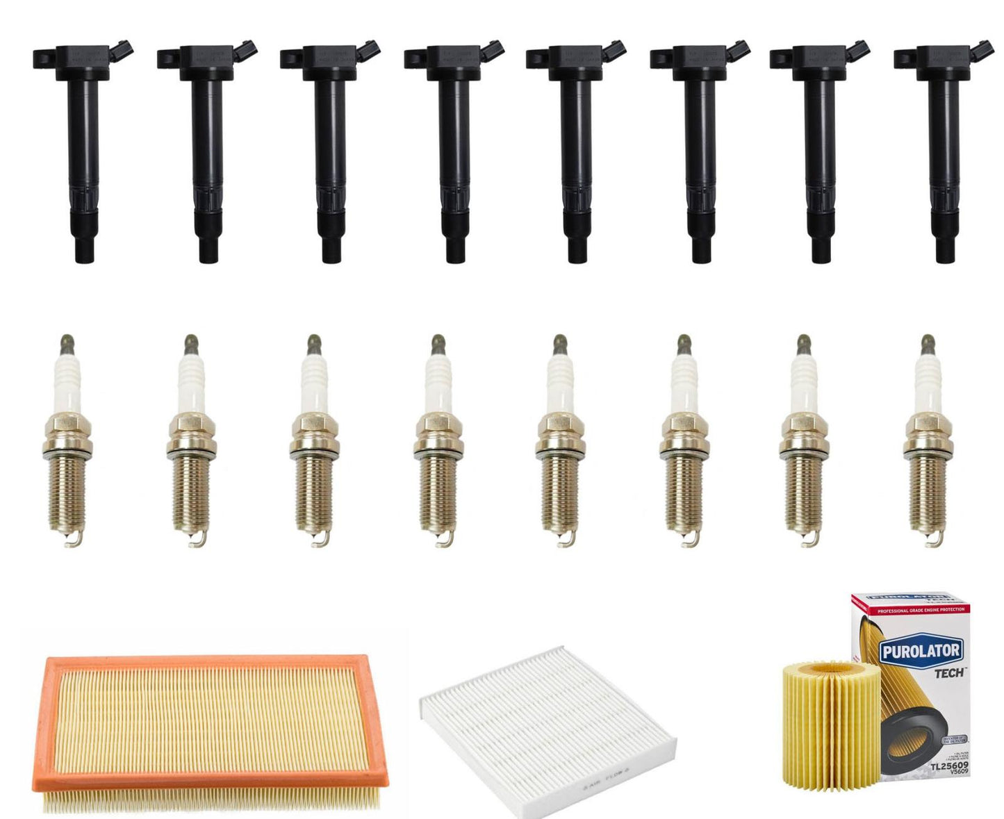 Direct Ignition Coils Platinum Spark Plugs Tune Up for 2007-2009 Lexus LS460