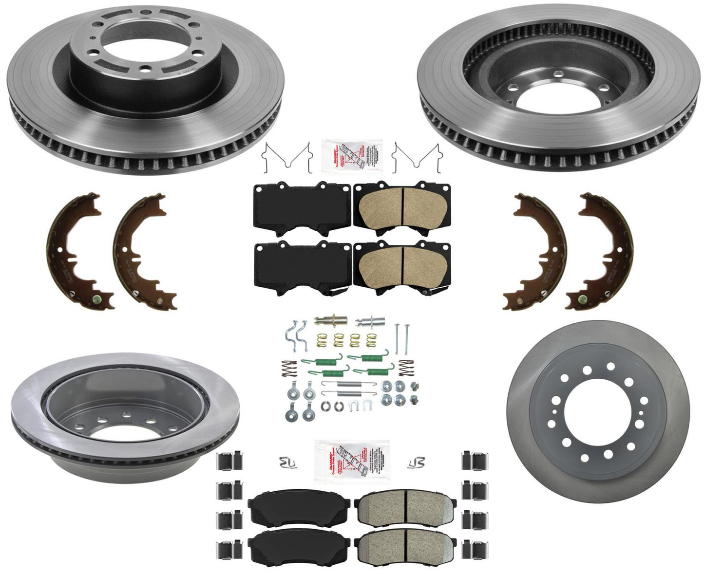 AmeriBrake Pads Hardware Disc Brake Rotors Fits for 2010-2021 Lexus GX460 - Photo 1