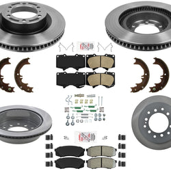 AmeriBrake Pads Hardware Disc Brake Rotors Fits for 2010-2021 Lexus GX460