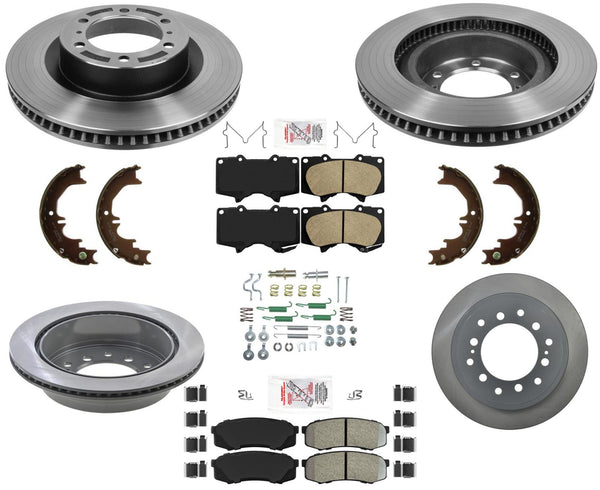AmeriBrake Pads Hardware Disc Brake Rotors Fits for 2010-2021 Lexus GX460
