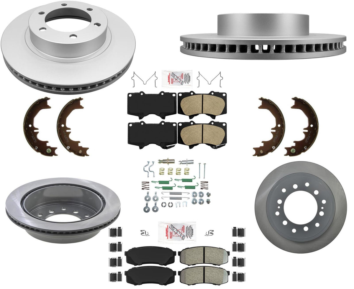 AmeriBrake Pads Hardware Rotores de freno de disco para Toyota FJ Cruiser 2010-2014 - Photo 1