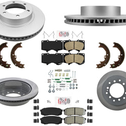 AmeriBrake Pads Hardware Disc Brake Rotors Fits for 2010-2014 Toyota FJ Cruiser