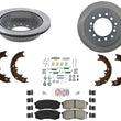 AmeriBRAKES REAR Pads Hardware Disc Brake Rotors Fits for 2010-2021 Lexus GX460