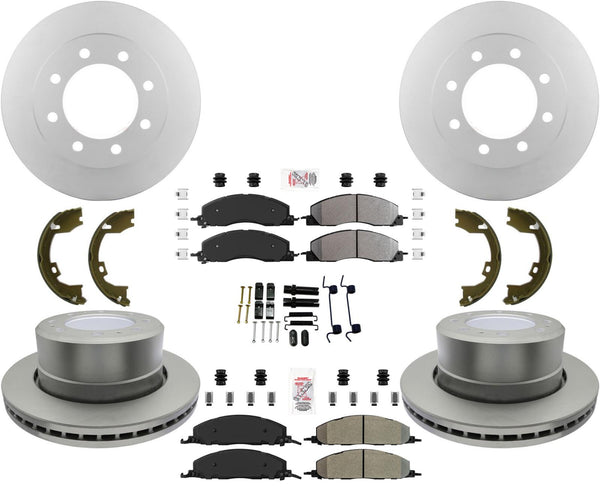 Master Fleet Pads Hardware Disc Brake Rotors Fits 2009-2018 Ram 2500 3500