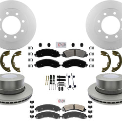 Fleet Pads Hardware Disc Brake Rotors Fits 2019-2021 Ram 2500 Single Rear Wheel