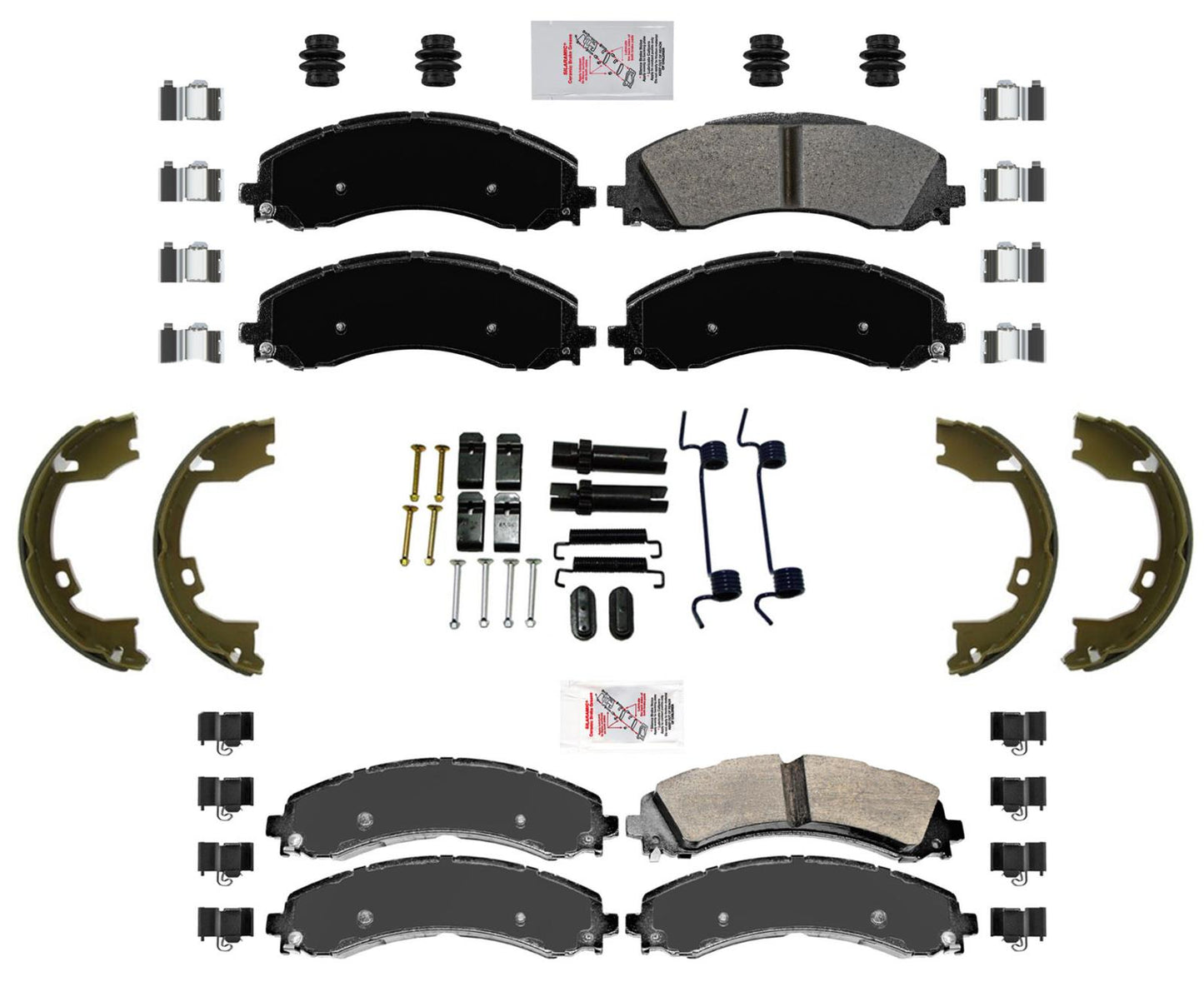 Fleet Pads - Herrajes para zapatos de estacionamiento para rueda trasera única Ram 2500 19-21