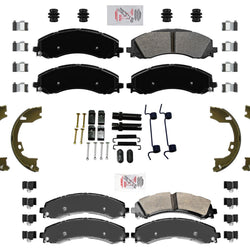 Fleet Pads Parking Shoes Hardware Fits 19-23 Ram 2500 Single Rear Wheel