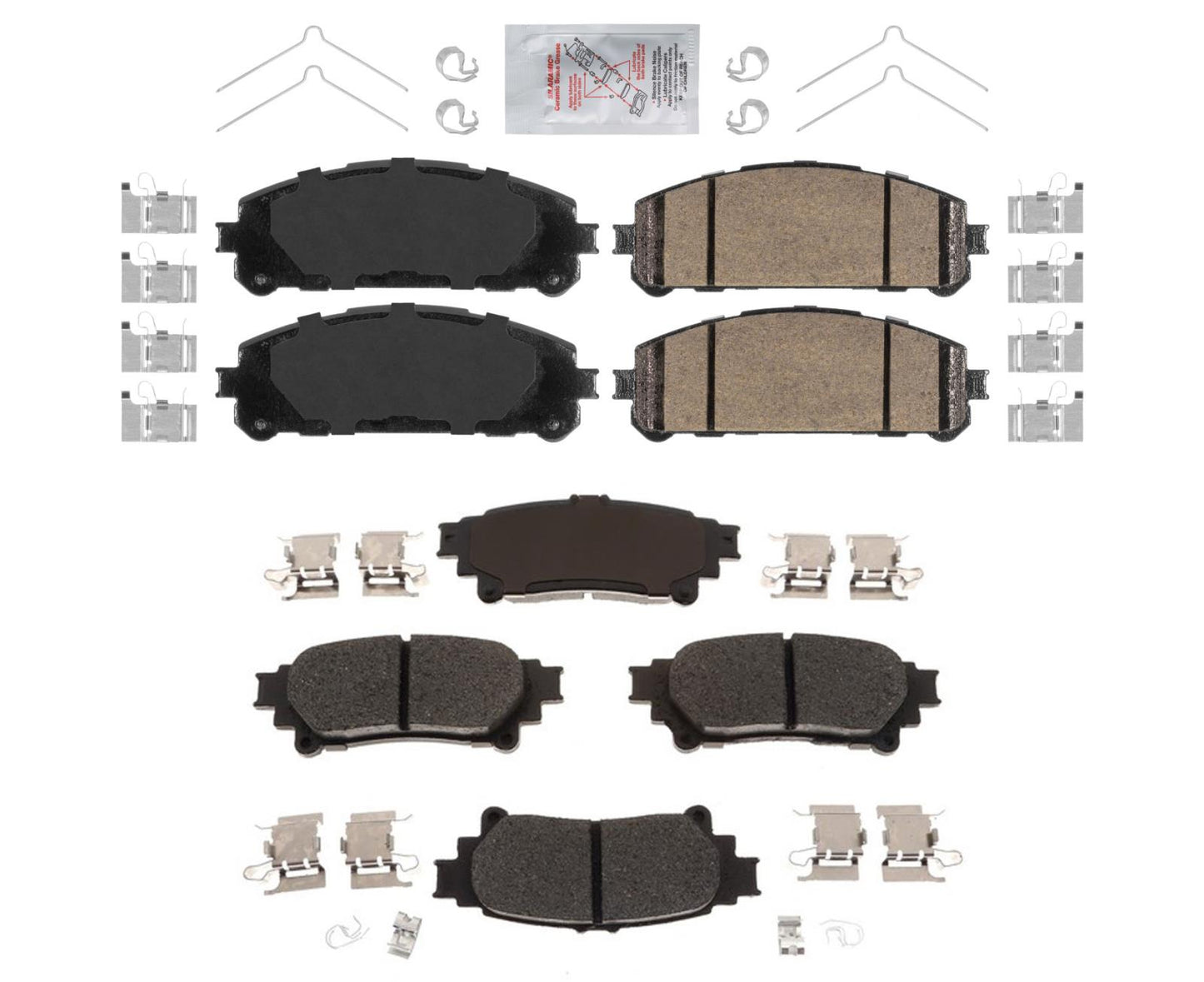 AmeriBrake Premium - Pastillas de freno de cerámica para Toyota Highlander 2020-2022