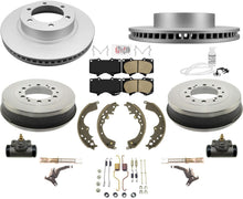 2005-2019 Toyota Tacoma 4x4 4 ruedas motrices 6 pernos tambores zapatos Cyl Master 12 piezas