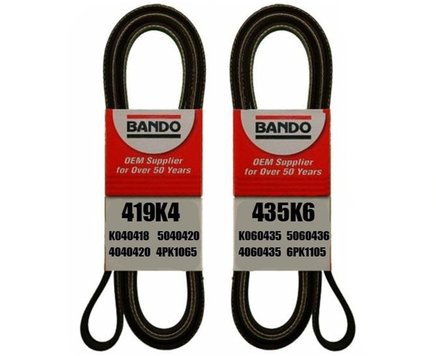 2 Serpentine Belt Kit 98-99 Acura CL 2.3L 98-02 Fits Honda Accord 2.3L