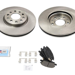 Front Brake Premium Disc Brake Rotors Ceramic Pads for 2020-2024 Buick Encore GX