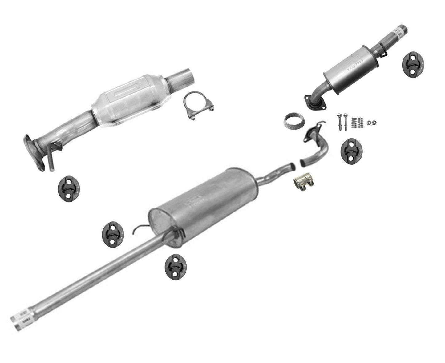 Catalytic Converter Pipe Muffler Resonator for 2006-07 Toyota Highlander Hybrid