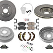 Front Rotors Pads Rear Brake Drums Shoes & Shoe Springs For Mazda 2 2011-2015