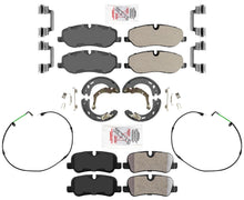 AmeriBrake Pastillas de freno de disco Hardware de zapatos de estacionamiento para Land Rover LR3 2005-2009
