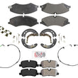 Disc Brake Pads Parking Shoes Pads Sensors for 2010-2016 Land Rover LR4