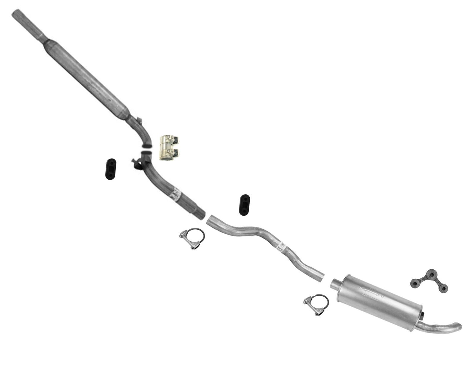 Exhaust System Pipe Muffler Resonator for 1992-1995 Plymouth Acclaim 3.0L V6