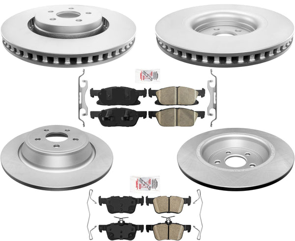 Pastillas de freno de rotores de disco recubiertas y equilibradas para Edge ST 2.0L 2.7L Turbo 2019-2022