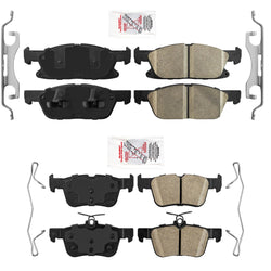 AmeriBRAKES Pads For Ford Edge 2015-20 All Wheel Drive With Larger 345MM Rotors