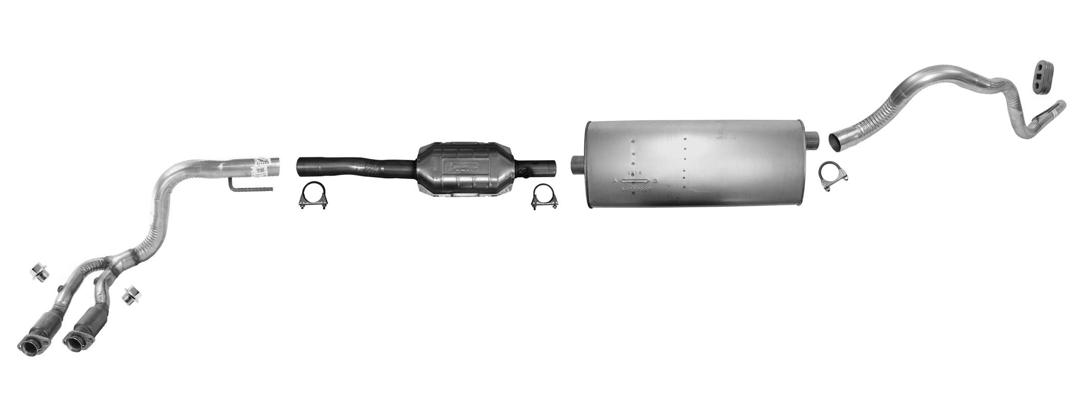 Eng Pipe Catalytic Converter Muffler Tail Pipe 2001 for Jeep Grand Cherokee 4.0L