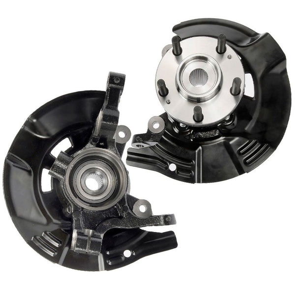 Front Steering Hub Knuckles Kit for Hyundai Sonata 2.4L FULL HYBRID EV-GAS 11-13