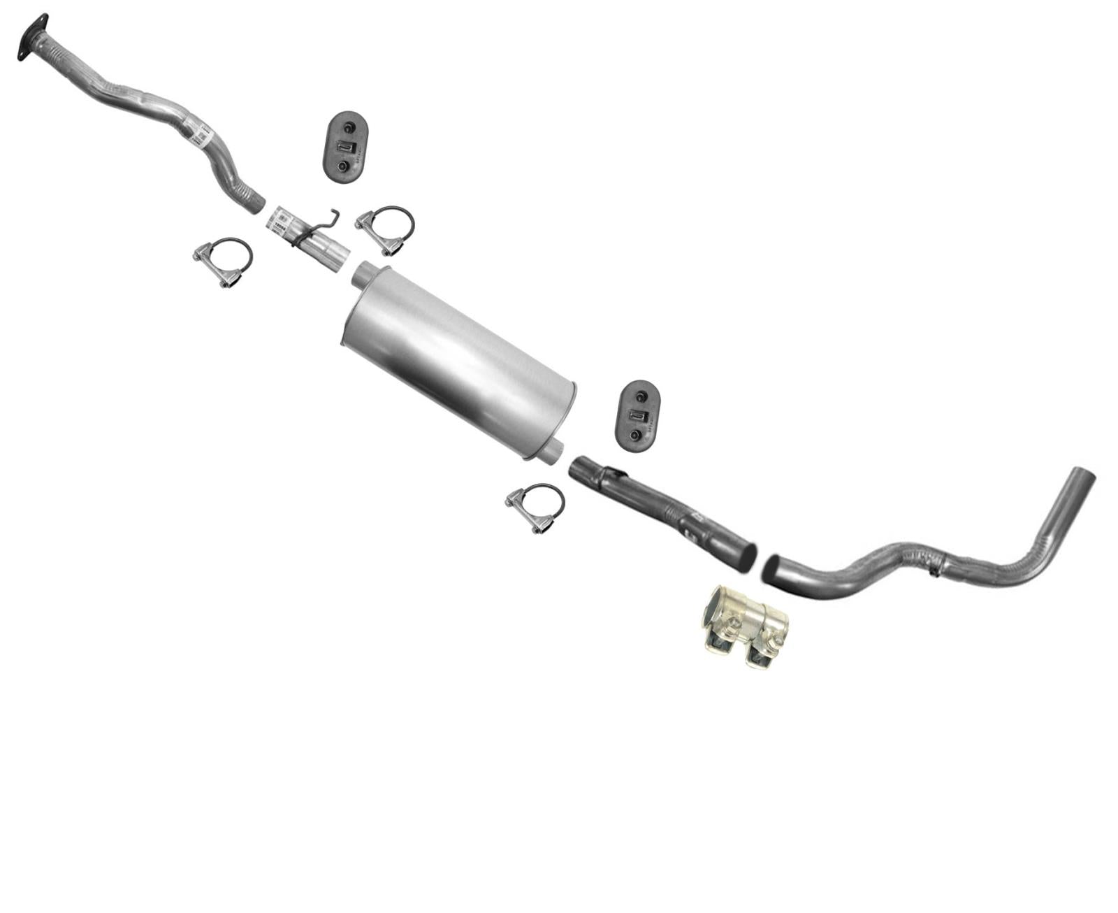 Muffler Exhaust System for Silverado K1500 1994 1995 4.3L 5.0L 5.7L 141 Inch W/B