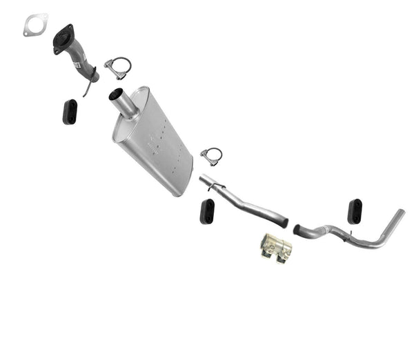 for 96-98 GM Silverado 1500 4.3L 5.0L 117.5" w/ wheelbase Muffler Exhaust System