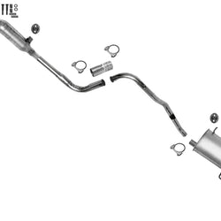 Sistema de escape silenciador de resonador de tubo de extensión para Chevrolet Sprint 89-91 1.0L
