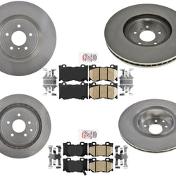 Para Nissan 370Z 09-19 con pastillas de rotores F y R de freno de calibre de 4 pistones Nismo de 355 mm