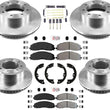 8pc Kit Brake Disc Rotors Pads Set for Ford F250 Super Duty 4 Wheel Drive 13-21