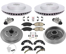 Brake Rotors Pads Drums Shoes Springs For Nissan Versa 2012-2019 Note 2014-2019