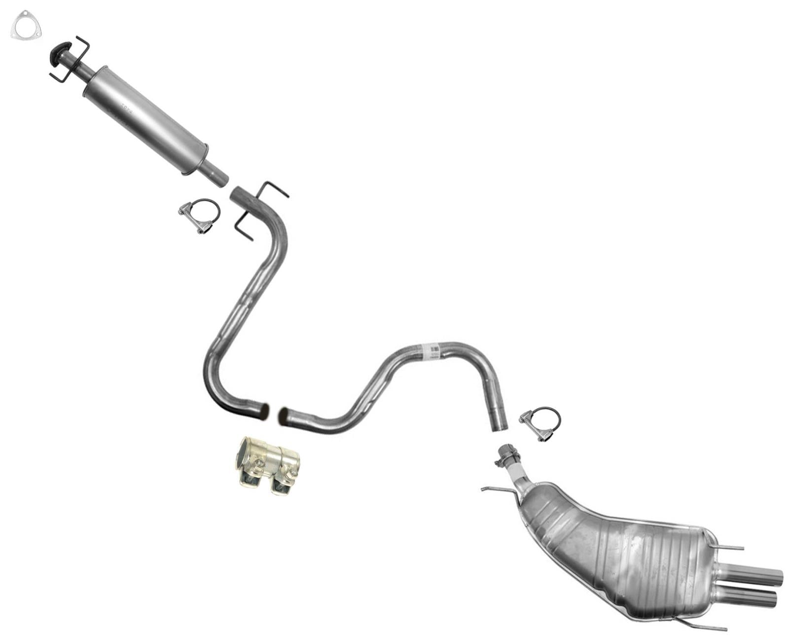 Exhaust System Resonator Pipe Muffler for 2001-2005 Saturn L300 3.0L Made in USA