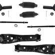 Fits For 1987-1991 Camry (2) Lower Control Arm With Ball Joint Tie Rods 8Pc KIT