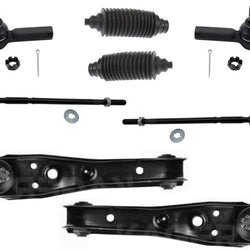 Fits For 1987-1991 Camry (2) Lower Control Arm With Ball Joint Tie Rods 8Pc KIT