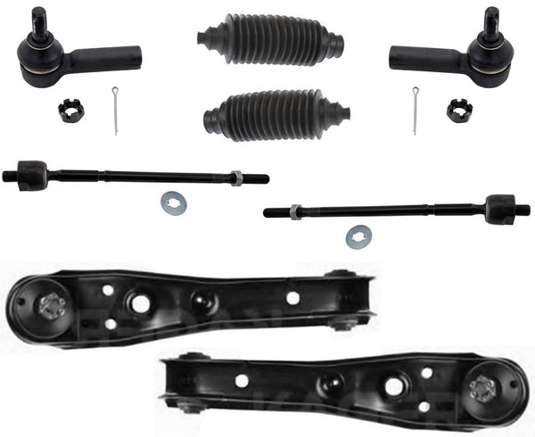 Fits For 1987-1991 Camry (2) Lower Control Arm With Ball Joint Tie Rods 8Pc KIT