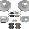 Coated and Balanced Disc Rotors Brake Pads for 2014-2018 Mazda 6