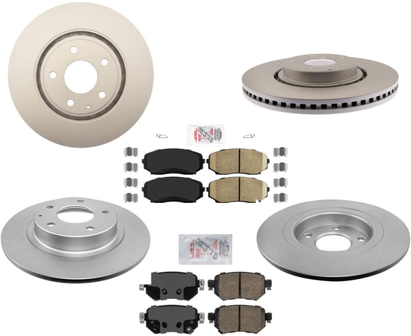 Pastillas de freno de rotores de disco recubiertas y equilibradas para Mazda CX-5 2.5L Turbo 19-21