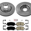 FRONT Coated Disc Rotors Brake Pads for 2019-2021 Mazda CX-5 Natural Aspirated