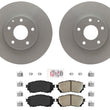 FRONT Coated Balanced Disc Rotors Brake Pads for 2019-2021 Mazda 6 Turbo Engine